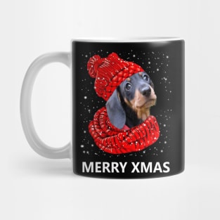 Dachshund Merry Xmas Mug